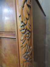 Load image into Gallery viewer, Vintage Mahogany Floral Carved Eight Drawer Highboy Breakfront Dresser

