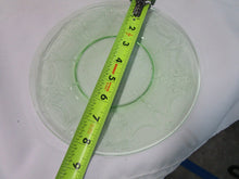 Load image into Gallery viewer, Vintage Anchor Hocking Cameo Ballerina Vaseline Glass 8&quot; Luncheon Plate
