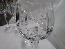 Load image into Gallery viewer, Vintage Cut Crystal X Pattern Wine Glasses Set of 4
