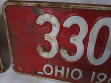 Load image into Gallery viewer, 1966 Ohio Matched Pair 330 J Car Tag License Plate Set
