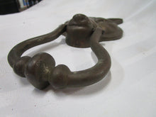 Load image into Gallery viewer, Vintage Brass Wolf Fox Head Mask Door Knocker
