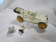 Load image into Gallery viewer, Vintage Cast Iron Ford Model T Convertible with Driver and Passengers
