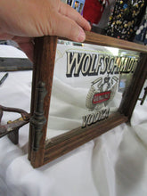 Load image into Gallery viewer, Vintage Wolfschmidt Genuine Vodka Mirror Serving Bar Tray Wall Hanging
