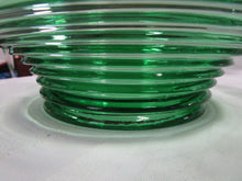 Load image into Gallery viewer, Vintage Vaseline Glass Horizontal Ribbed Console Decor Bowl
