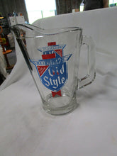 Load image into Gallery viewer, Vintage Heileman's Old Style Clear Glass Beer Bar Pitcher
