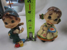 Load image into Gallery viewer, 1960's Wee Folks by Josef Originals Japan Pixie Elves Young Boy and Girl Pair
