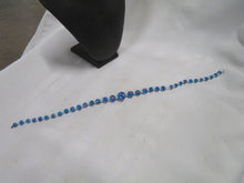 Load image into Gallery viewer, Vintage Venetian Wedding Cake Glass Bead Aqua/Pink/White Necklace
