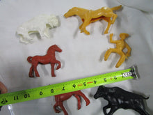 Load image into Gallery viewer, 1950's Plastic Farm and Cowboy Figurines 6 Pieces
