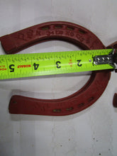 Load image into Gallery viewer, 1950's Auburn Toys Children's Rubber Horseshoes and (1) Black Rubber Throw Base
