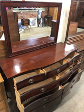 Load image into Gallery viewer, Vintage Dixie Furniture Serpentine 7 Drawer Dresser with Mirror
