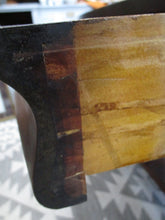 Load image into Gallery viewer, Vintage Empire Style Trestle Column Library Table with Drawer
