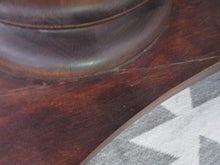Load image into Gallery viewer, Vintage Empire Style Trestle Column Library Table with Drawer
