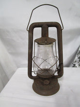 Load image into Gallery viewer, Vintage Embury Supreme Metal and Glass Railroad Lantern
