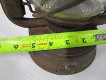 Load image into Gallery viewer, Vintage Embury Supreme Metal and Glass Railroad Lantern
