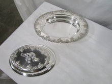 Load image into Gallery viewer, Vintage English Hallmark Silverplate Harvest Grapes Covered Dish Server
