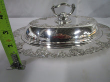 Load image into Gallery viewer, Vintage English Hallmark Silverplate Harvest Grapes Covered Dish Server
