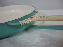 Load image into Gallery viewer, Vintage Koben Style Denmark Enamel Skillet Saute Pan with Wrapped Handle
