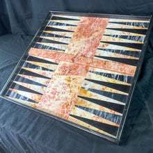 Load image into Gallery viewer, Vintage Double-Sided Inlaid Marble Game Board

