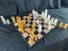 Load image into Gallery viewer, Vintage Double-Sided Inlaid Marble Game Board
