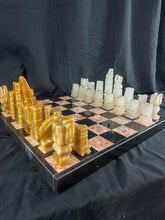 Load image into Gallery viewer, Vintage Double-Sided Inlaid Marble Game Board
