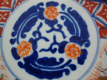 Load image into Gallery viewer, Antique Oriental Flow Blue Crane Floral Serving Platter Charger
