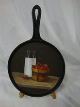 Load image into Gallery viewer, Antique Bluff City Stoves Cast Iron Handpainted Decor Skillet

