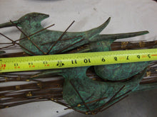 Load image into Gallery viewer, Vintage Bijan Jere Style Signed Brutalist Nesting Sea Birds Wall Art Sculpture
