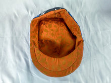 Load image into Gallery viewer, Handmade Flat Cap, Blue Cows &amp; Barbed Wire, Size Large
