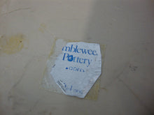 Load image into Gallery viewer, Vintage Tumbleweed Pottery Blue Speckled Pottery Chicken Roaster with Liquid Holder
