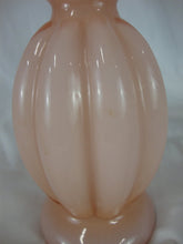 Load image into Gallery viewer, Vintage Fenton Pink Melon Ruffled Edge Small Bud Vase
