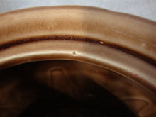 Load image into Gallery viewer, Vintage Unmarked McCoy Brown Ceramic Cookie Churn Cookie Canister Jar
