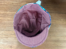 Load image into Gallery viewer, Hand-Made Flat Cap, Angular Pink &amp; Teal, Large
