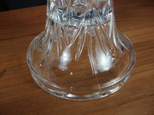 Load image into Gallery viewer, Vintage Brilliant Cut Crystal Glass Fan Diamond 2 Piece Hurricane Lamp
