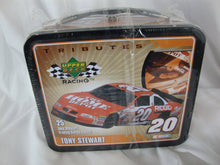 Load image into Gallery viewer, 2000 Upper Deck Tony Stewart #20 Metal Lunchbox with Trading Cards NIB
