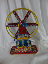 Load image into Gallery viewer, 1950s Tin Litho The Giant Ride Ferris Wheel Children's Toy
