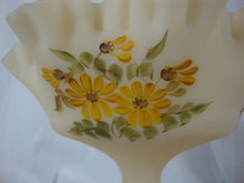 Load image into Gallery viewer, Vintage Fenton Custard Glass Handpainted Compote Bowl Dish
