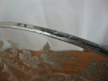Load image into Gallery viewer, Vintage Art Deco Console Sterling Silver Floral Overlay Decor Bowl
