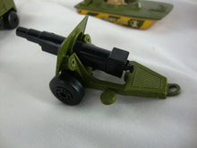 Load image into Gallery viewer, 1970&#39;s Matchbox Superfast Army Carrier, Swamp Rat and Field Gun Set
