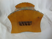Load image into Gallery viewer, 1940s Floral Wood Food Recipe Kitchen Box Hinged Lid
