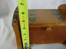 Load image into Gallery viewer, 1940s Floral Wood Food Recipe Kitchen Box Hinged Lid
