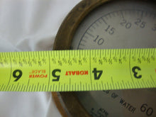 Load image into Gallery viewer, Vintage Acme NY Brass 0-60 Inches of Water Pressure Gauge *UNTESTED*
