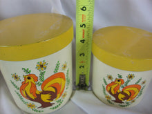 Load image into Gallery viewer, Retro Japan Lorrie Design Rooster 4 Piece Plastic Nesting Canister Set
