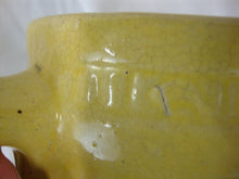Load image into Gallery viewer, Vintage McCoy? Sunny Yellow Stoneware Barrel Design Country Farmhouse Pitcher Decor
