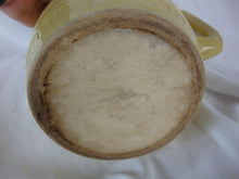 Load image into Gallery viewer, Vintage McCoy? Sunny Yellow Stoneware Barrel Design Country Farmhouse Pitcher Decor
