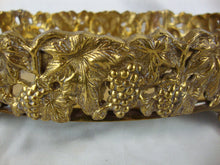 Load image into Gallery viewer, Vintage French Style Brass Footed Gallery Tray

