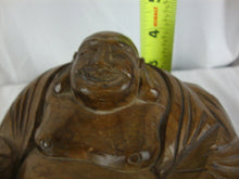Load image into Gallery viewer, Vintage Hand Carved Wood Buddha with Removable Fan Paddle on Separate Base
