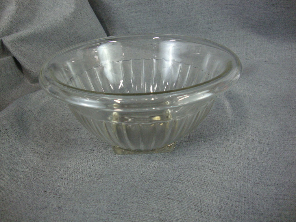 1930's Diamond Crystal Shaker Salt Clear Glass Advertising Mixing Decor Bowl