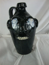 Load image into Gallery viewer, Randy Tobias Folk Art Crying Dripping Eyes Pottery Ugly Face Jug

