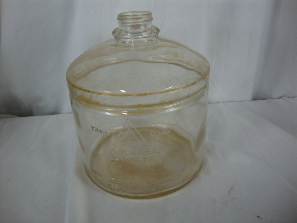 Vintage Perfection Stove Oil Kerosene Clear Glass Bottle No Lid
