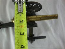 Load image into Gallery viewer, Vintage Penn Craft USA Cast Iron &amp; Brass Wheeled Military Cannon Toy
